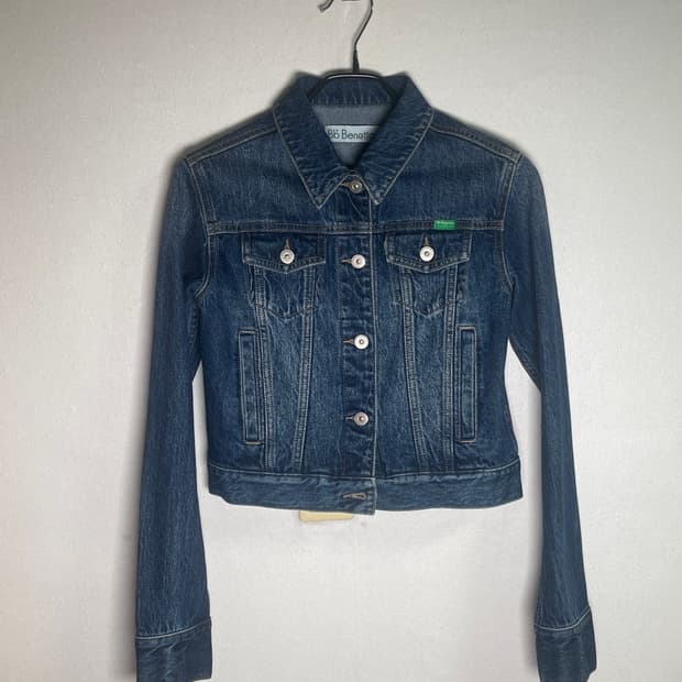 비플랫베네통 스프링 데님자켓 