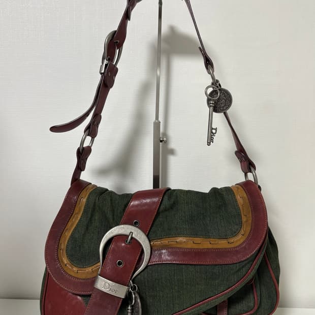 디올 가우초 데님백 2way