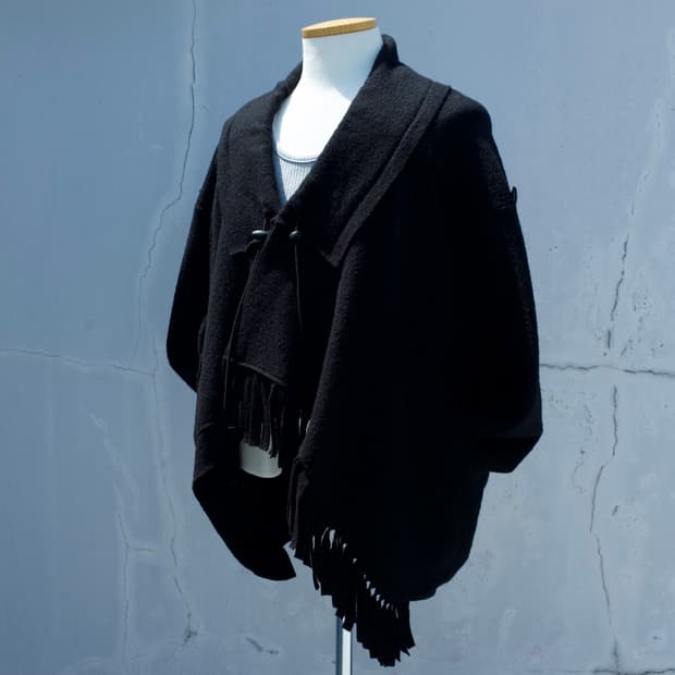 Y’s Yohji yamamoto fringe wool jacket