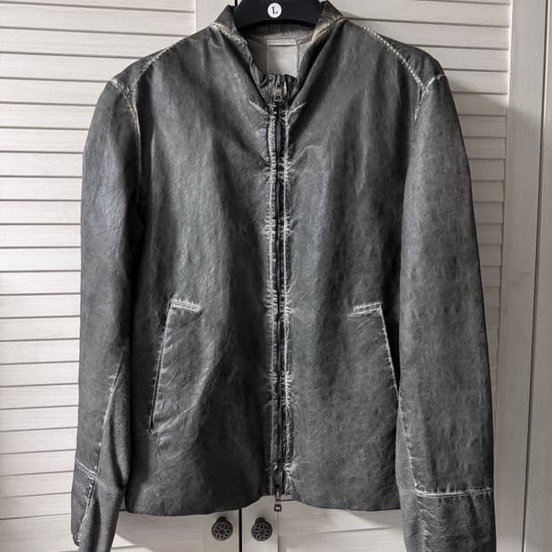 [L] 트랜짓 워시드 램스킨 자켓