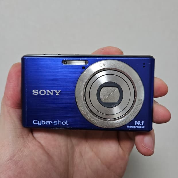 소니 사이버샷 DSC-W530 블루 빈티지 디카 CYBERSHOT