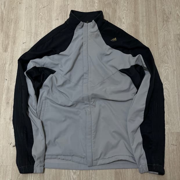 아디다스 올드스쿨 배색 스탠드넥 바람막이 자켓 [그레이] 2XL110