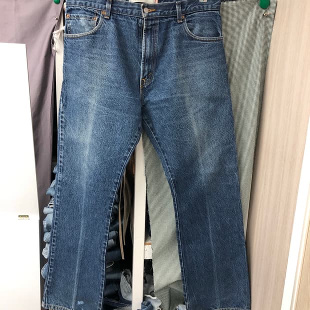 00s 리바이스517  부츠컷 미드블루 워싱진 허리36 둘레91.5
