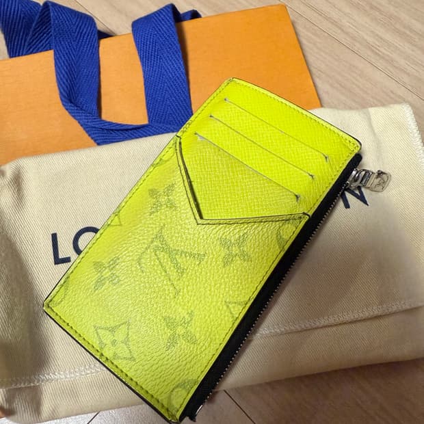 루이비통 코인홀더 코인 지갑 라임