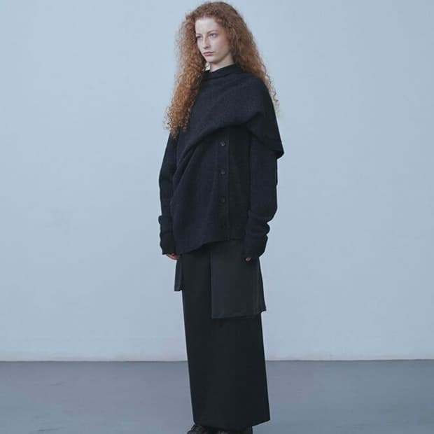 [REPOS] Bold Shawl Cardigan (Charcoal)