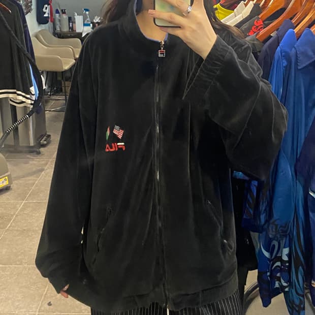 [NO.9] FILA 벨벳 져지 블랙