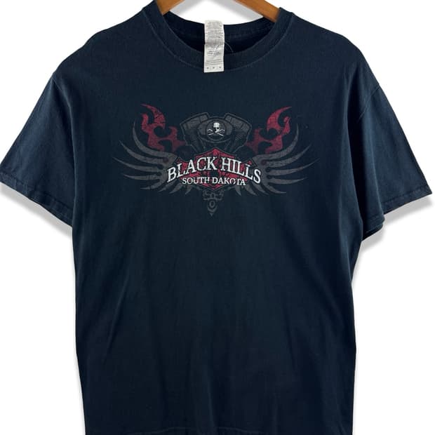 BLACK HILLS SOUTH DAKOTA 바이커 티셔츠3523
