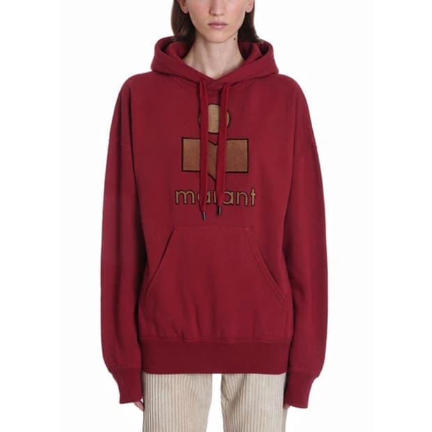 이자벨마랑 만셀 기모 버건디 후드티