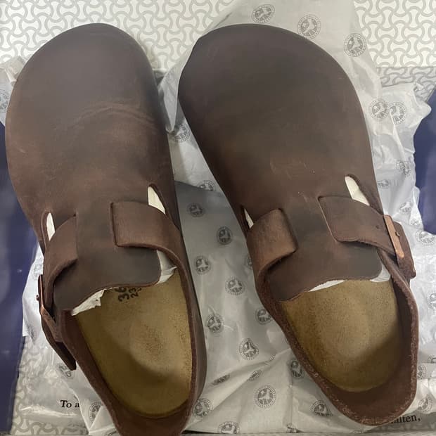 버켄스탁 런던 오일드 레더 하바나 레귤러 36