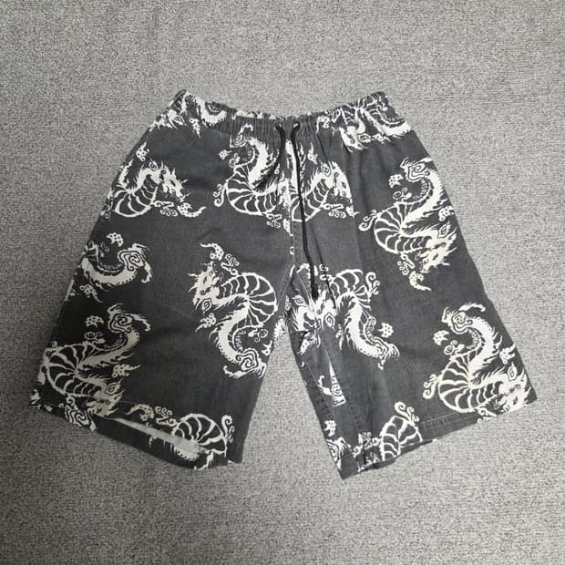 태국제 전통 패턴 하프 팬츠 Free