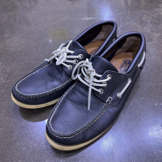 반스 캐쥬얼 보트슈즈 네이비 265