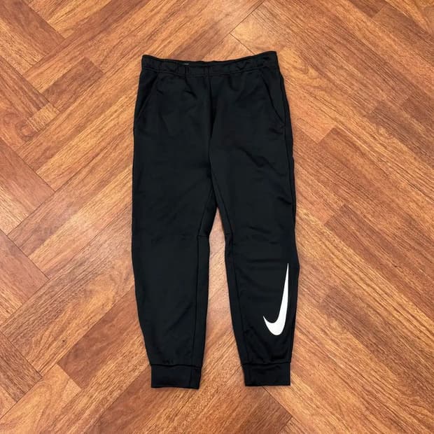 XL 나이키 빅로고 써마 블랙 트레이닝 조거 팬츠
