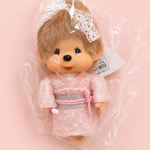 기모노 몬치치 인형 키링