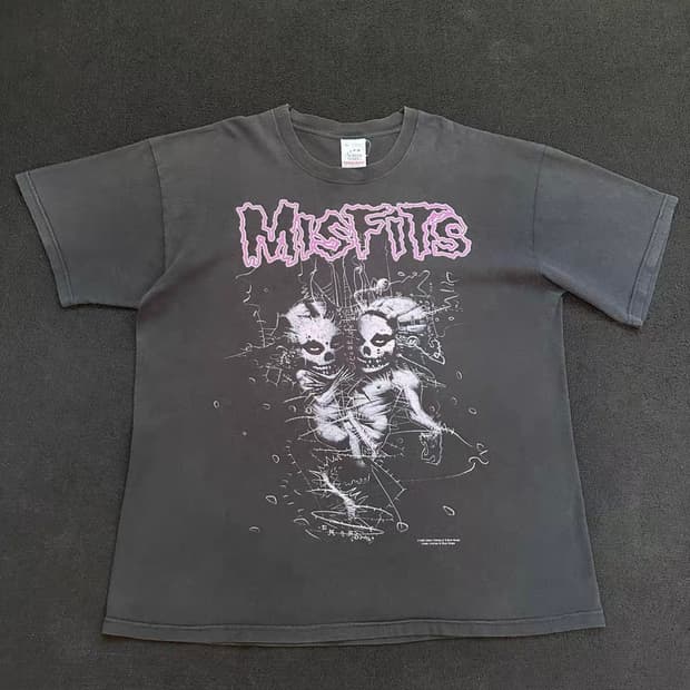 빈티지 90s Misfits 티셔츠