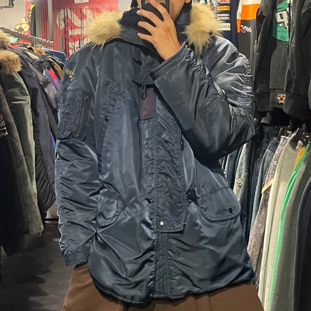 [IM] 미군 N-3B 네이비 퍼후드 헤비자켓