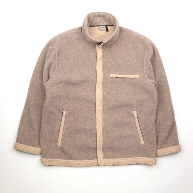 L.L.Bean(재팬) 폴라텍 엘보패치 후리스 베이지