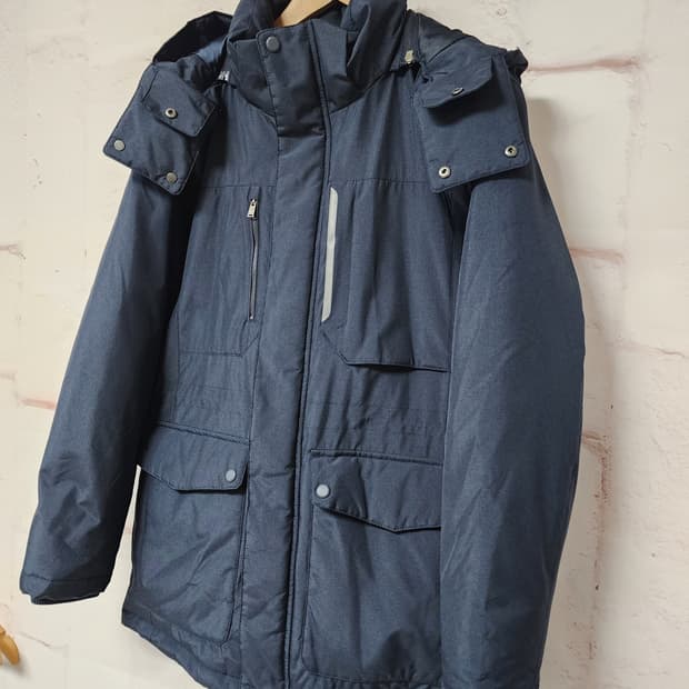 크로커다일 네이비 패딩 점퍼