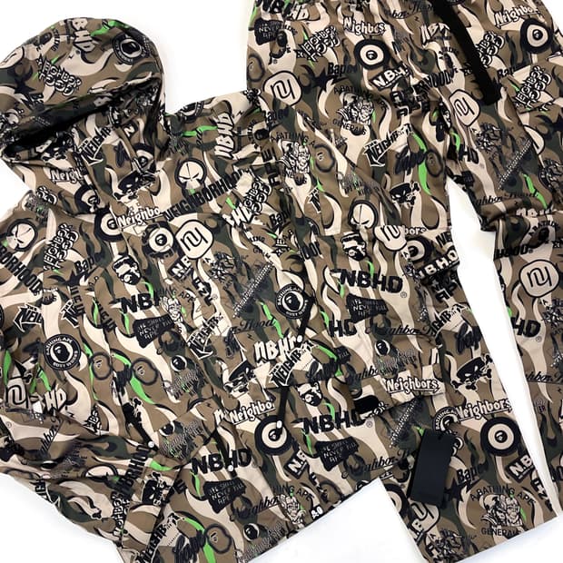 베이프 x 네이버후드 23ss 스노우보드 셋업