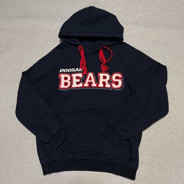 두산 베어스 빅로고 후드티