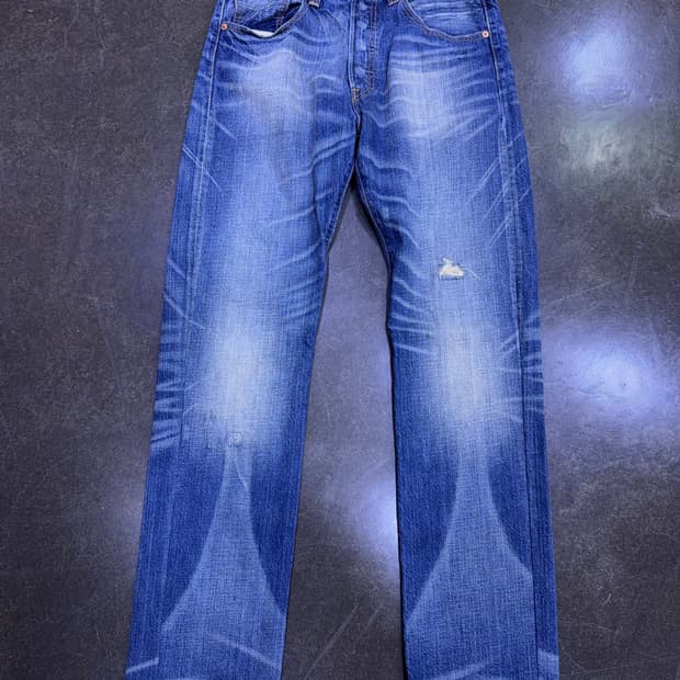 리바이스 501 빈티지 00's 워싱 레귤러핏 데님팬츠 32