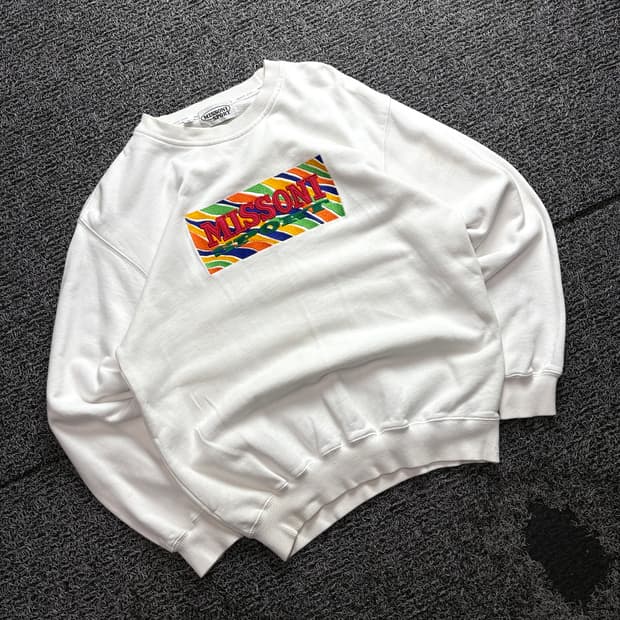 00s 미쏘니 아카이브 빅로고 크루넥 스웻 셔츠 3149
