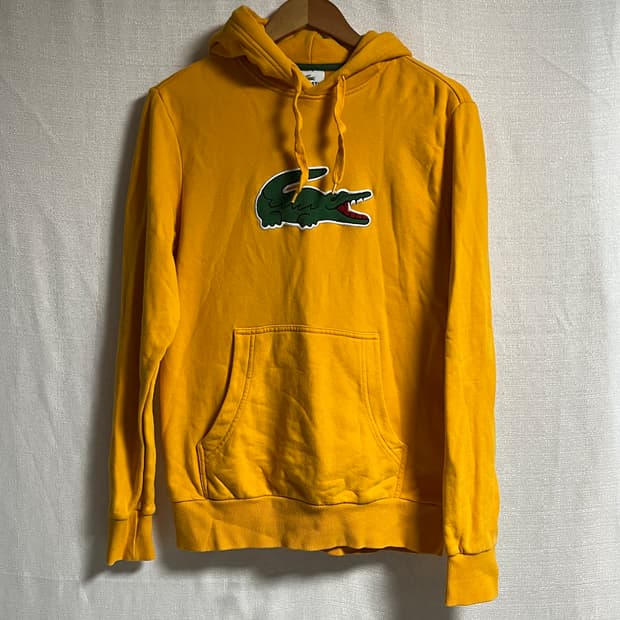 공용 라코스테 빅로고 후드티셔츠 M