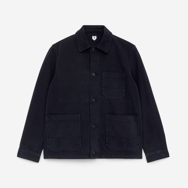 아르켓 오버다이드 트윌 오버 셔츠 네이비