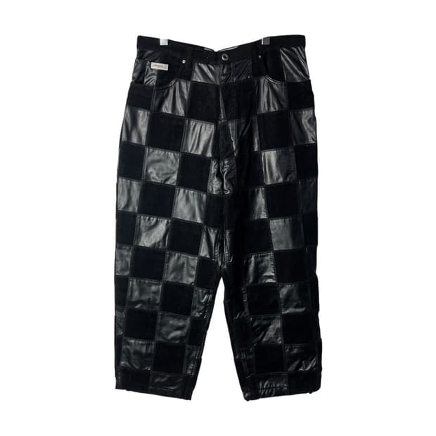 [Karl Kani] 칼카니 레더믹스 체커보드 코듀로이팬츠