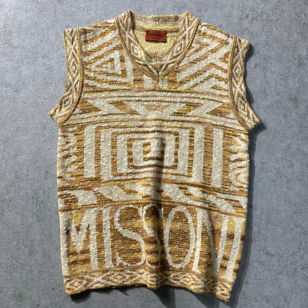 [M] 90s Missoni 미쏘니 이태리 메이드 에스닉 베스트