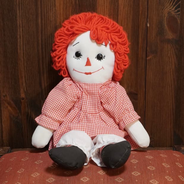 Vintage RAGGEDY ANN 핸드메이드 인형