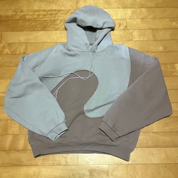 L) erl 스월 후드 브라운