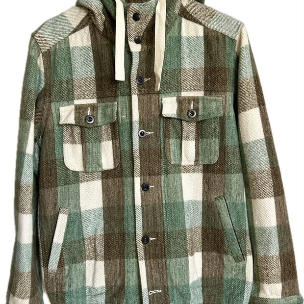 [48] 나이젤카본 코튼 플란넬 후드 셔츠 자켓