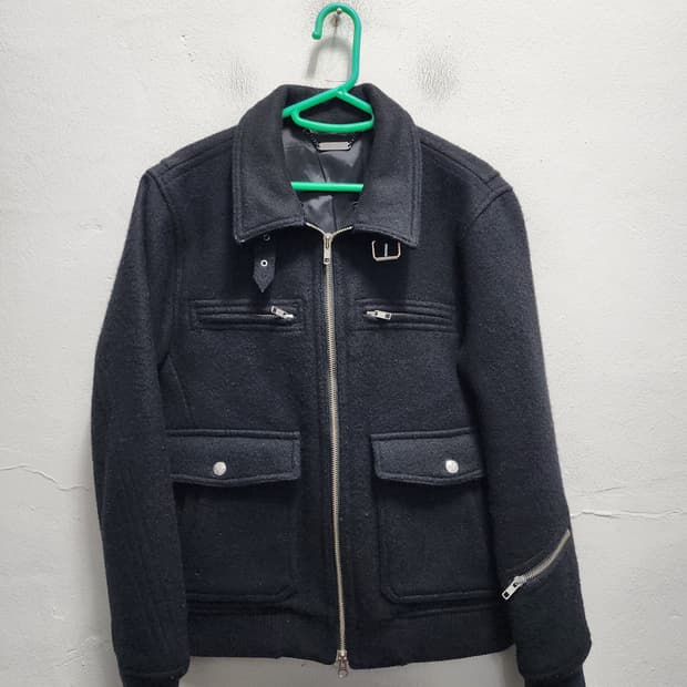 몽키타임 monkey time 울 지퍼디테일 자켓