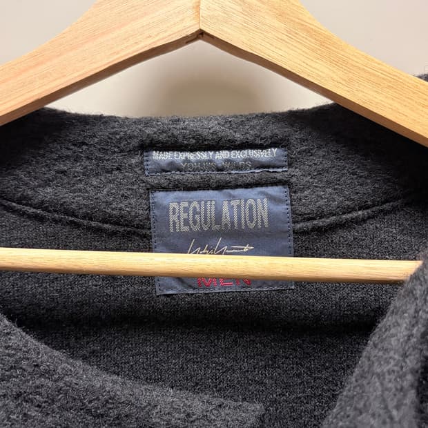 Yohji Yamamoto 울 롱 자켓