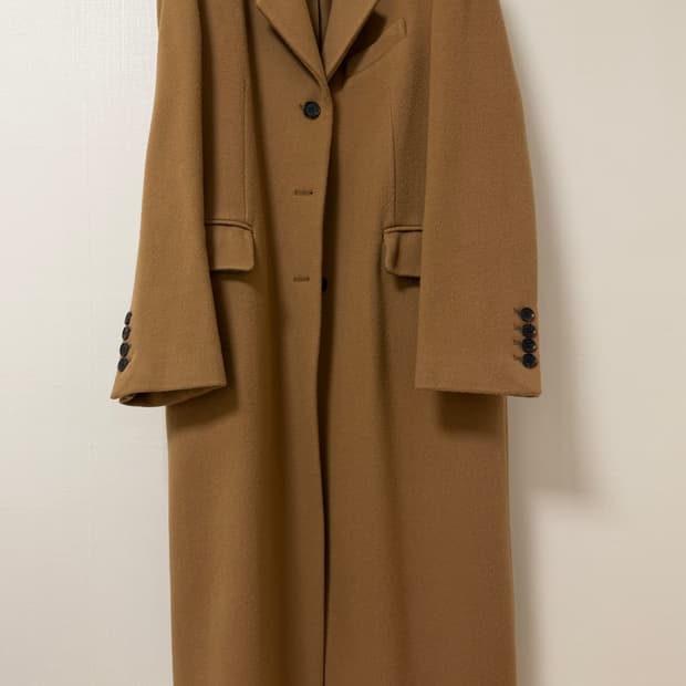 레이브 raive 앙고라 블렌드 싱글 울 코트