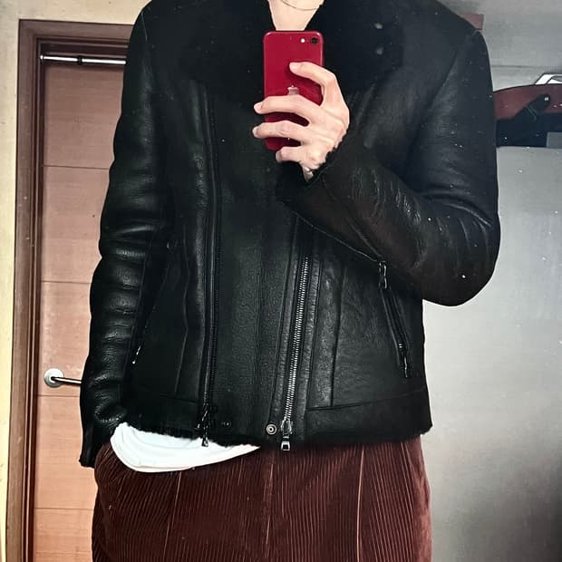 발망 무스탕 자켓