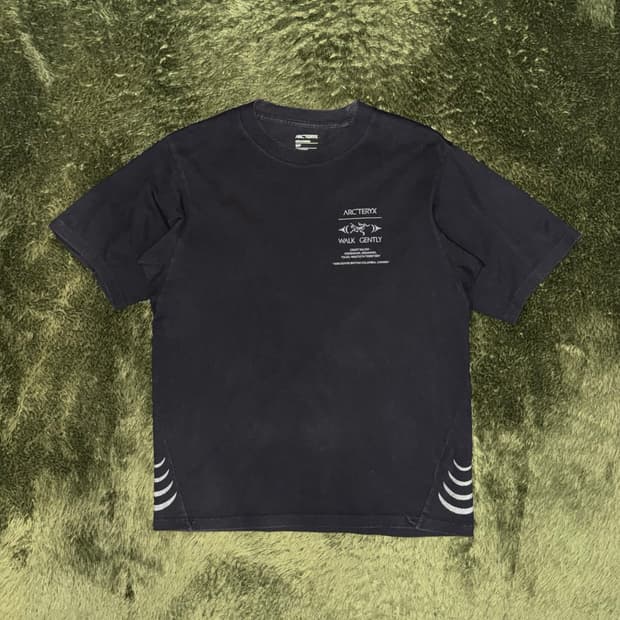 [S] 아크테릭스 25ss 워크 젠틀리 코튼 살몬 스킨 티셔츠 블랙
