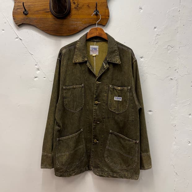 U.Mcm Olive Drab Denim Chore Jacket