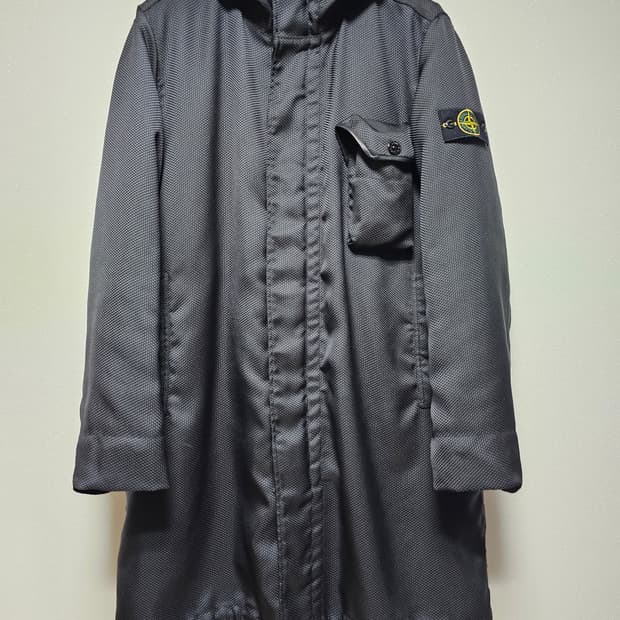 스톤아일랜드 모디파이드 파나마 6/3 HT 나일론 + 레더 다운 파카