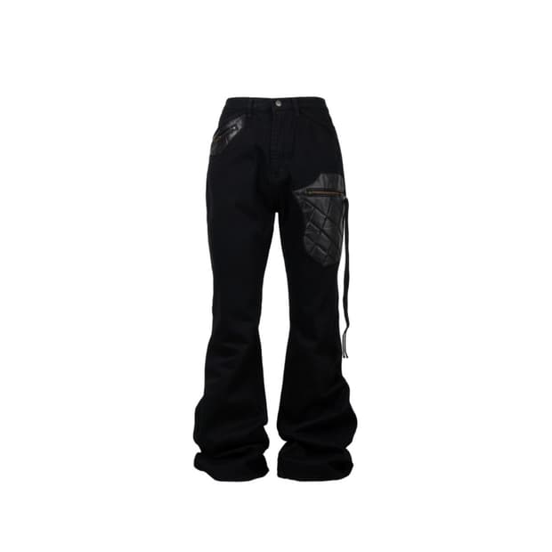 에모스탠스클럽 레더패치 플레어진 새상품(택, 포장) 사이즈 2