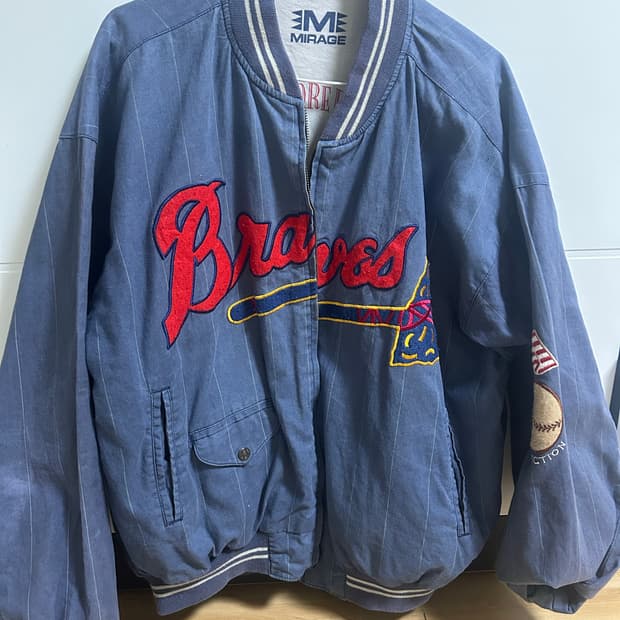 MIRAGE Atlanta Braves 리버시블 바시티자켓