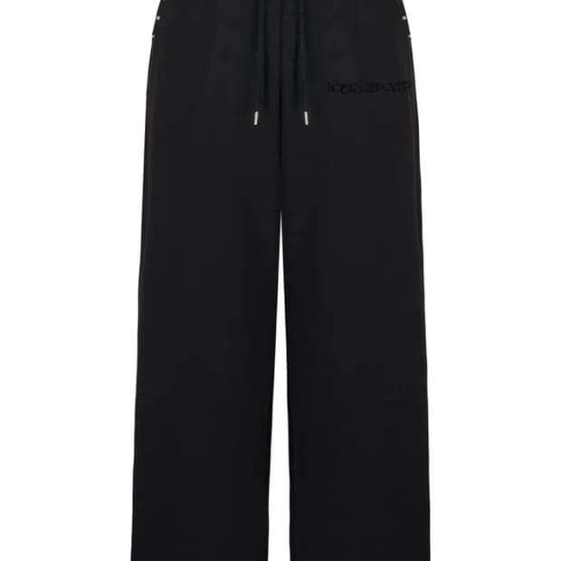 루즈슬립오버 트레이닝 팬츠 블랙