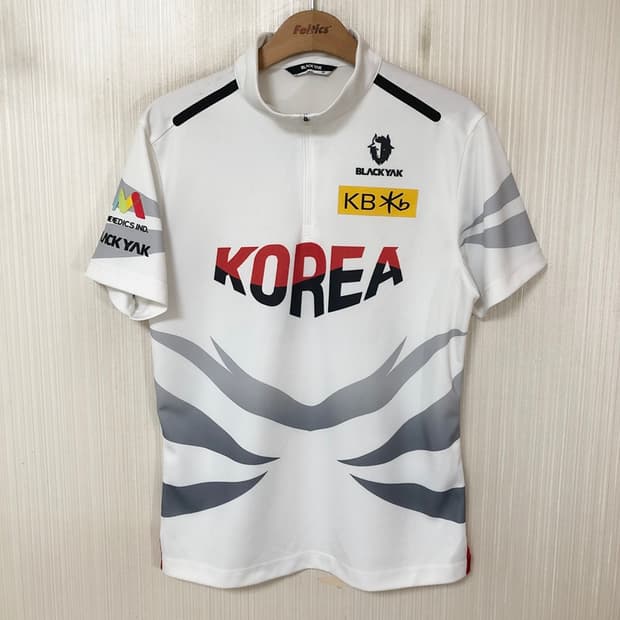 블랙야크 팀코리아 빙상국대 하프집업 트레이닝탑/셔츠 M(95)