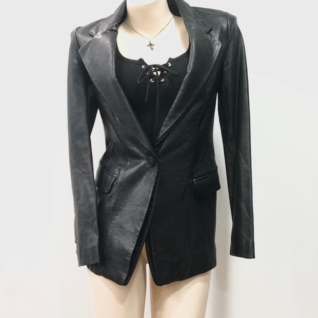 tomboy sheepskin leather jacket