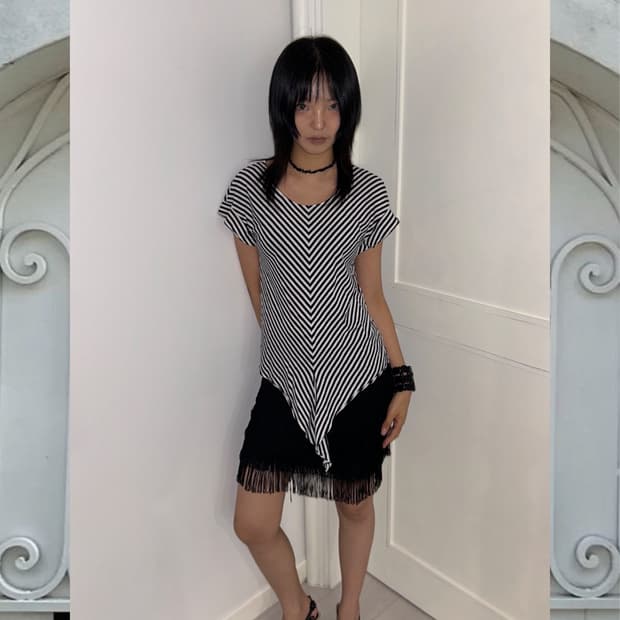 Fringe Two-way Skirt / 빈티지 프린지 튜브탑&스커트