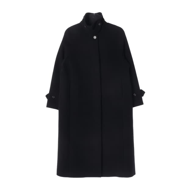 파사드 패턴 울 캐시미어 블렌드 발마칸 코트