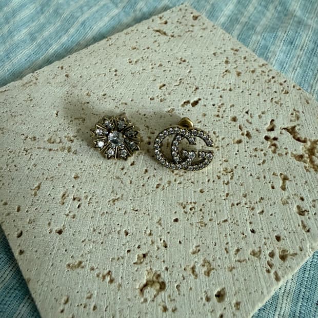 업사이클링 귀걸이 언발