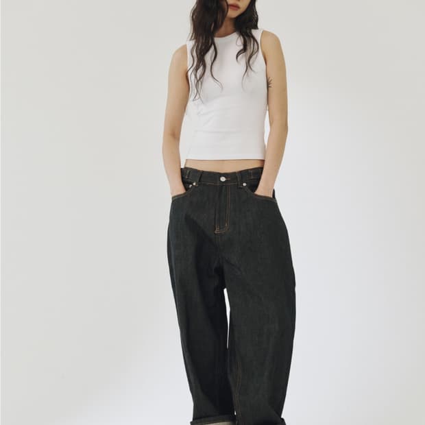 플리즈프로젝트 SIDE ADJUST BOYFIT DENIM, RAW