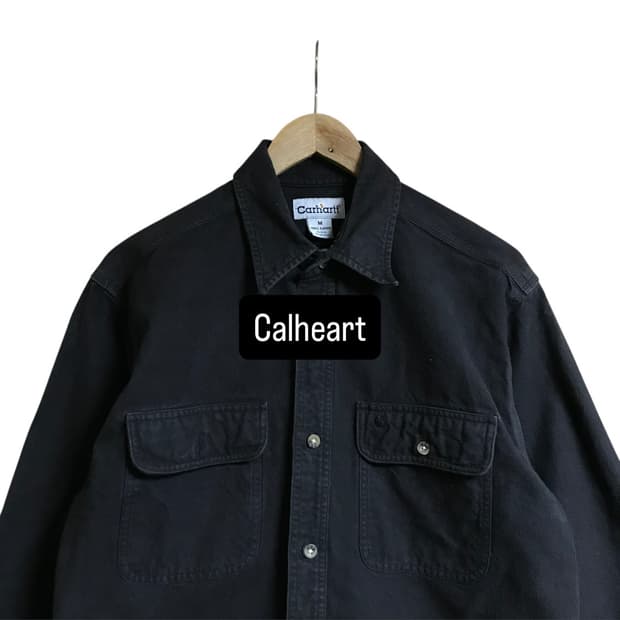 칼하트 시그니처로고 흑청색 셔츠