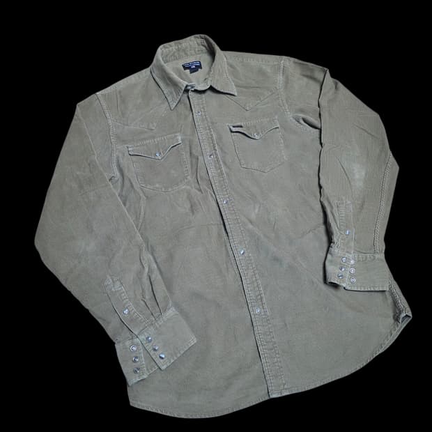 폴로 랄프로렌 셔츠 브라운 코듀로이